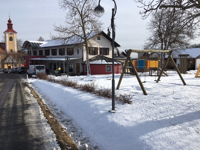 Winter in der Backhendlstation in Auffen